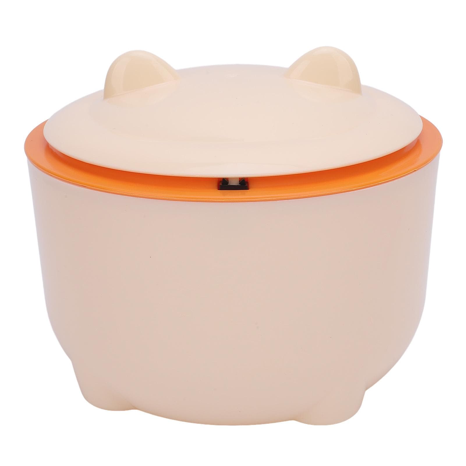 Cat Litter Trash Can with Press Type Lid Enclosed Design Compact Multipurpose Cat Waste Trash Can