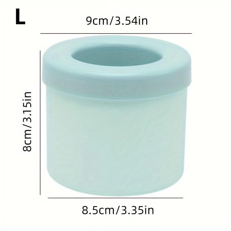 Silicone Ice Cube Mold Round Ice Bucket Cup Mould Refrigerator Freeze Ice Maker Creative Design Ice Cube Mold for Party Barware 60 cubes blue