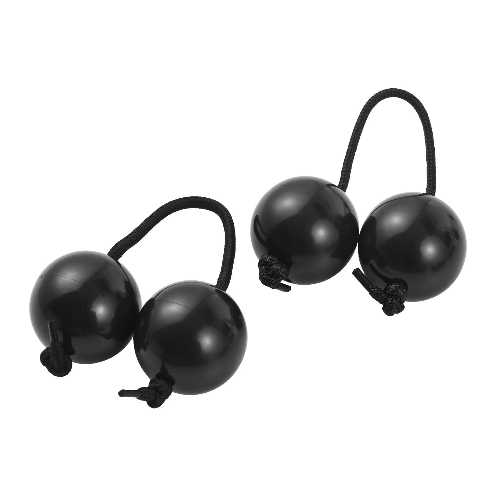 2 Pcs African Rhythms Aslatua Shakers Rhythm Sand Ball Musical Percussion Instruments Beginners black