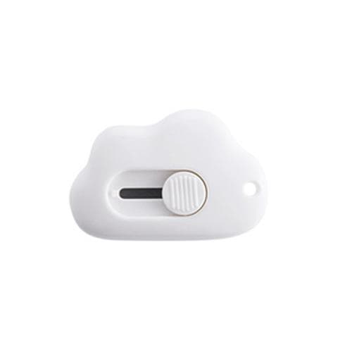 Cute Rabbit Cloud Color Mini Portable Utility Knife Paper Cutter Cutting Paper Razor Blade Office Stationery Cutting Supplies white