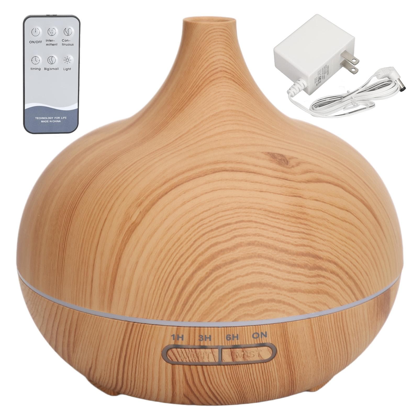 Ultrasonic Aromatherapy Essential Oil Diffuser Colorful Light Fine Mist 500ML Capacity Remote