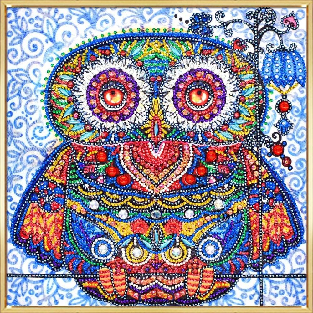 5d Diamond Embroidery Owl Diamond Painting Cross Stitch Animal Rhinestone Picture 30x30