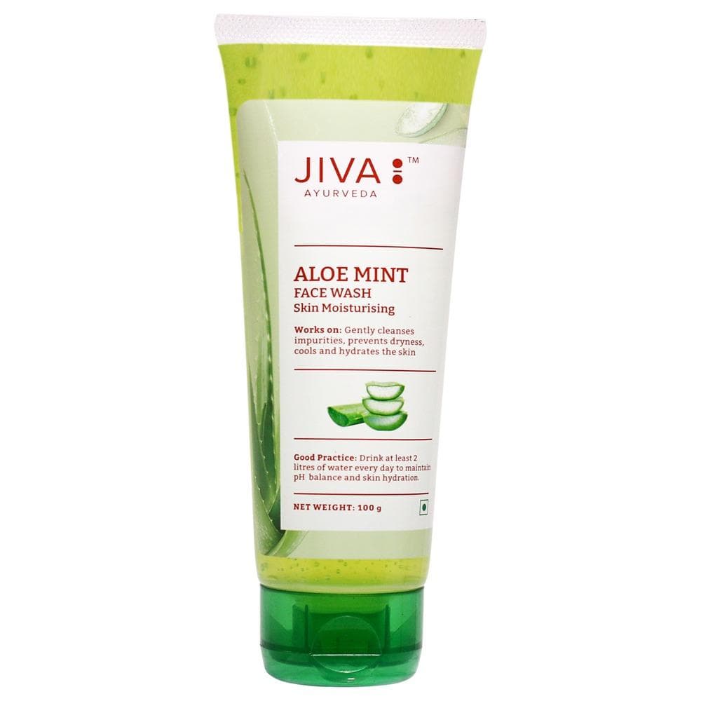 Washing gel with Aloe and Mint (50 g), Aloe Mint Face Wash Jiva 4.9125000000000005