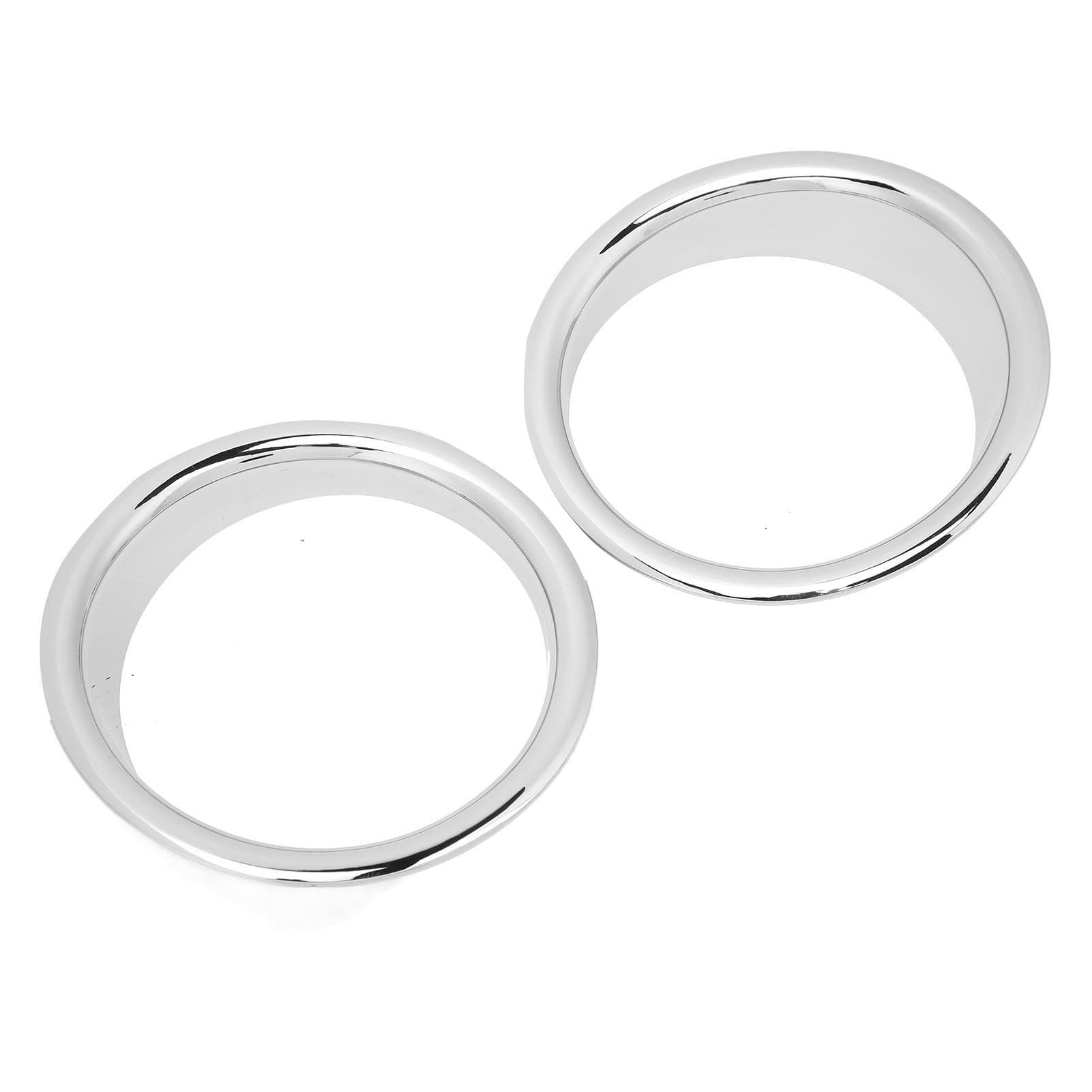 Bumper Fog Light Trim Bezel Glossy Plating Surface Front Driving Light Corner End Cover Ring