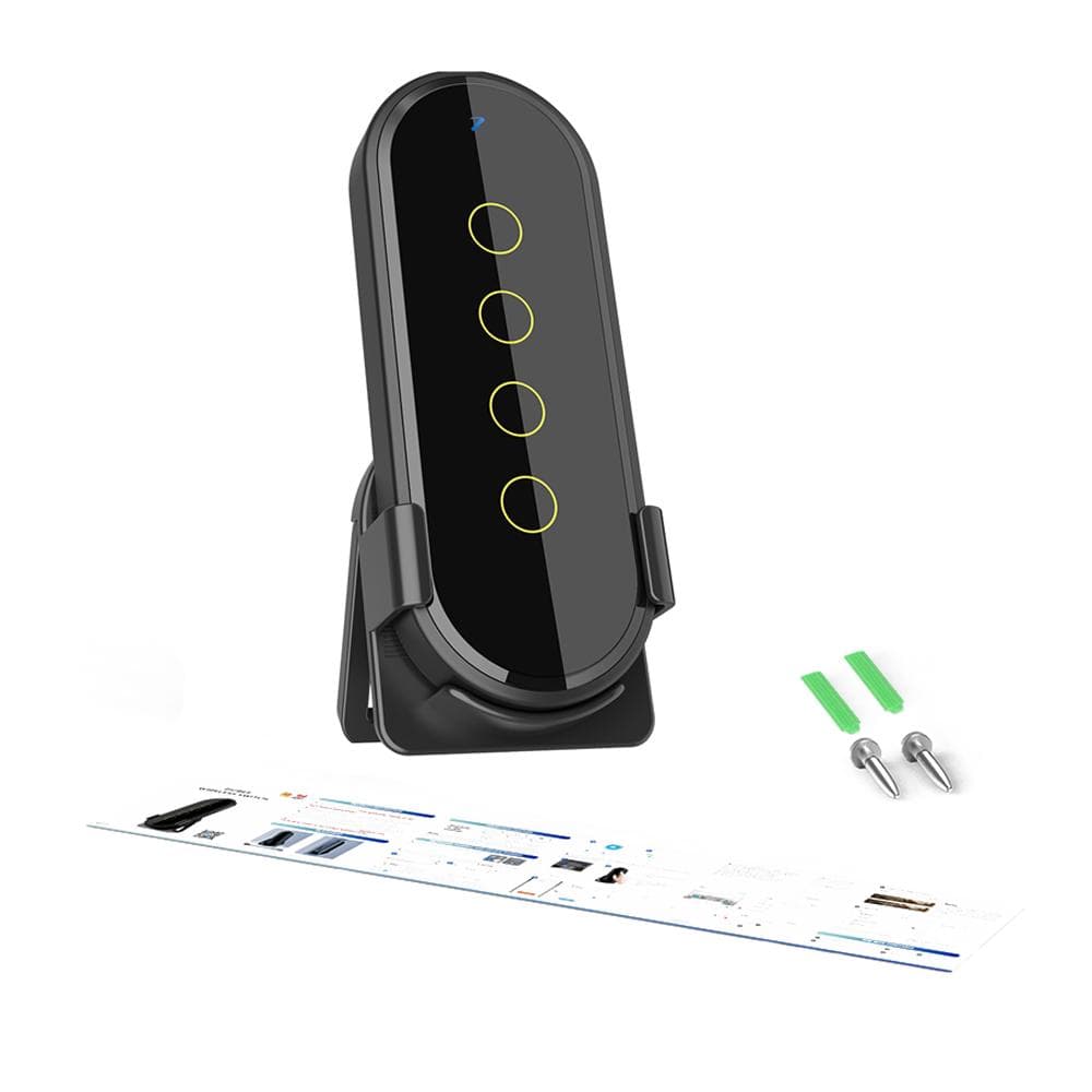 Tuya Wifi Zigbee Intelligent Wireless Scene Touching Switch Home Light Remote Controller 2.5D black