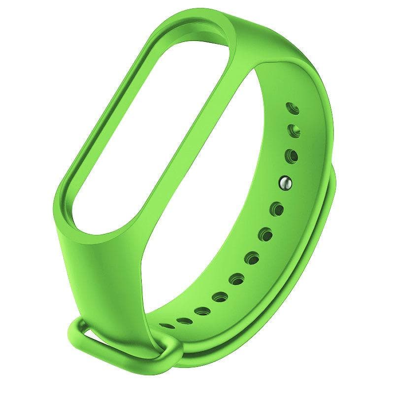 23 Color Soft Silicone Wristband Strap For Xiaomi Mi Band 10/9/8/7/6/5/4/3 Watchband Strap Smart Bracelet Replacement For Xiaomi Mi Band 5 grass green
