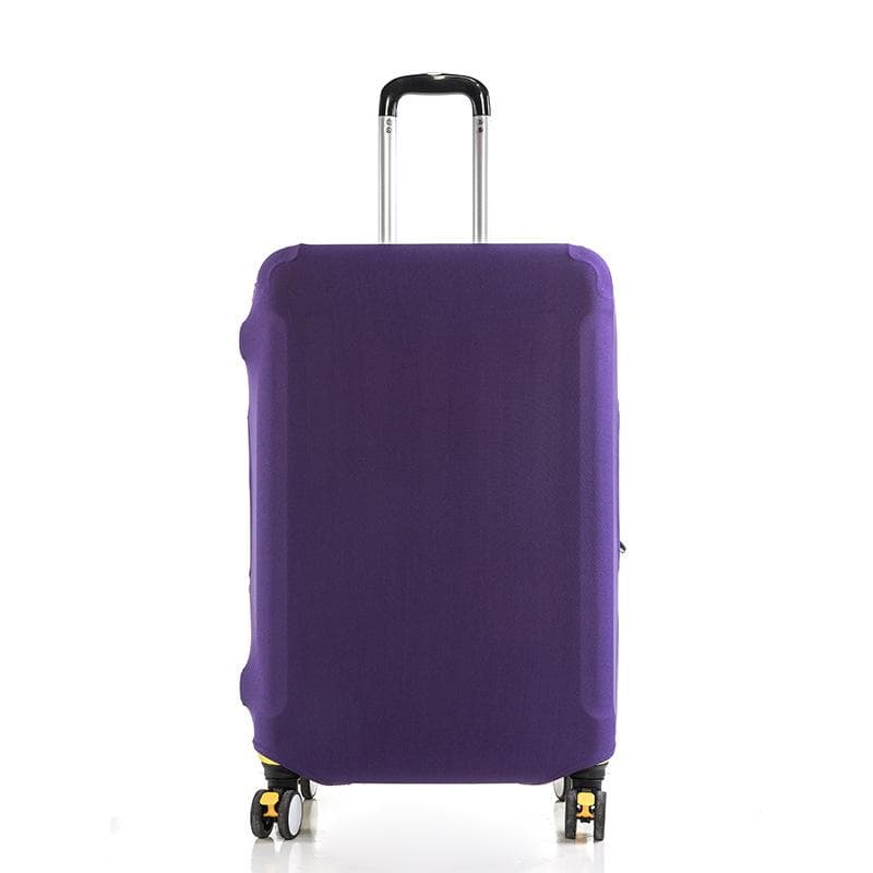 18-32 Inch Suitcases Fashion Travel Suitcase Protective Cover Luggage Protective Cover Solid Color Suitable S purple