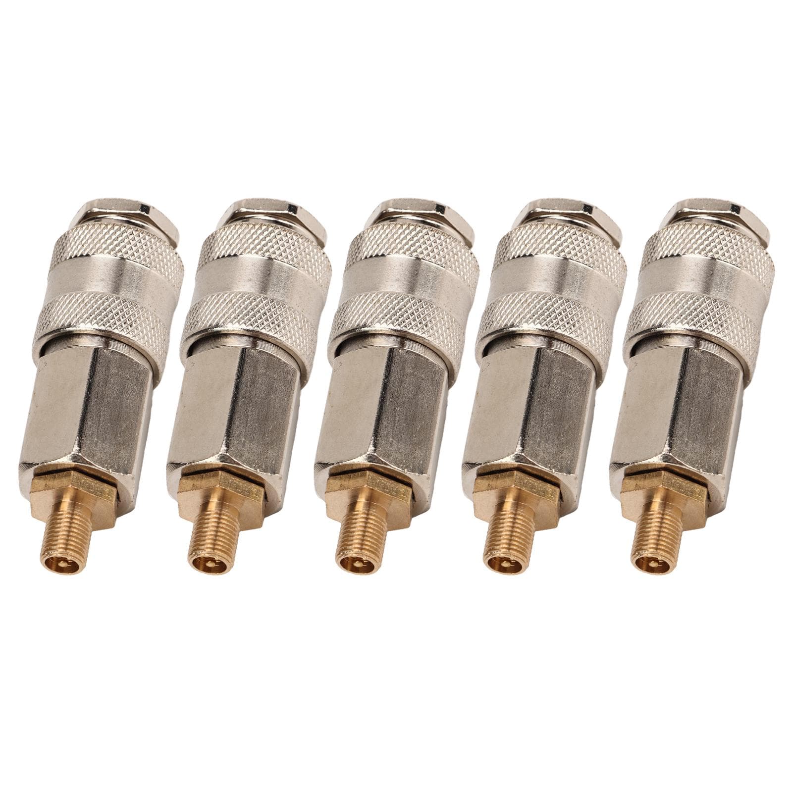 5pcs Tire Inflator Air Compressor Adapter 3 in 1 Quick Connector Covert Your Air Pump to Pneumatic