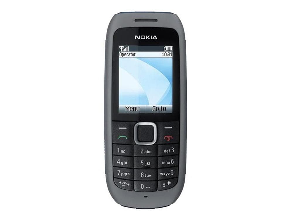 Refurbished Nokia Unlocked Original Nokia 1616 GSM Mobile Phone With 1 SIM 1 Battery 1 Charger black
