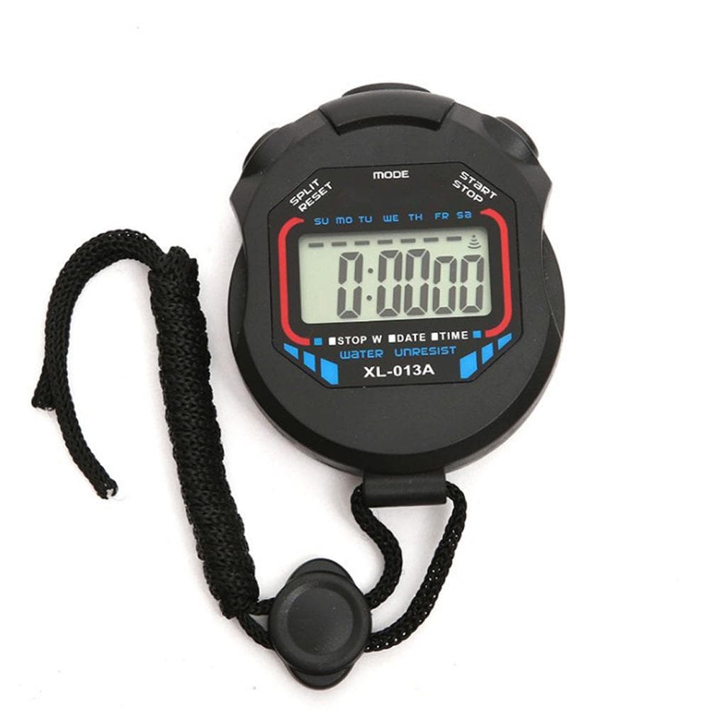 Stopwatch Timer Sports Stopwatch with Countdown Timer Calendar Waterproof Shockproof Stopwatch for