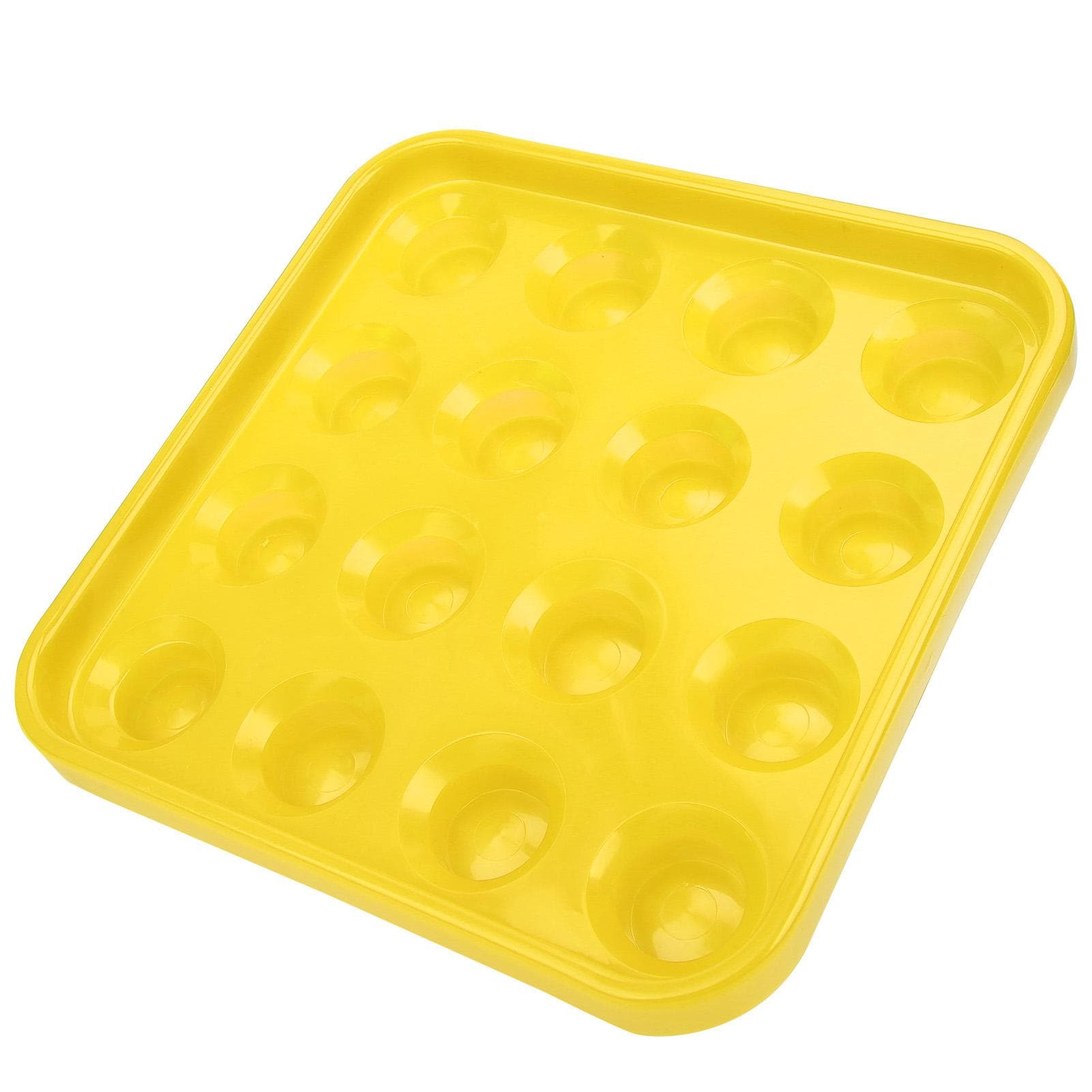Black Plastic Billiard Ball Tray 16 Holes Storage Holder Box Billiards Accessories Red