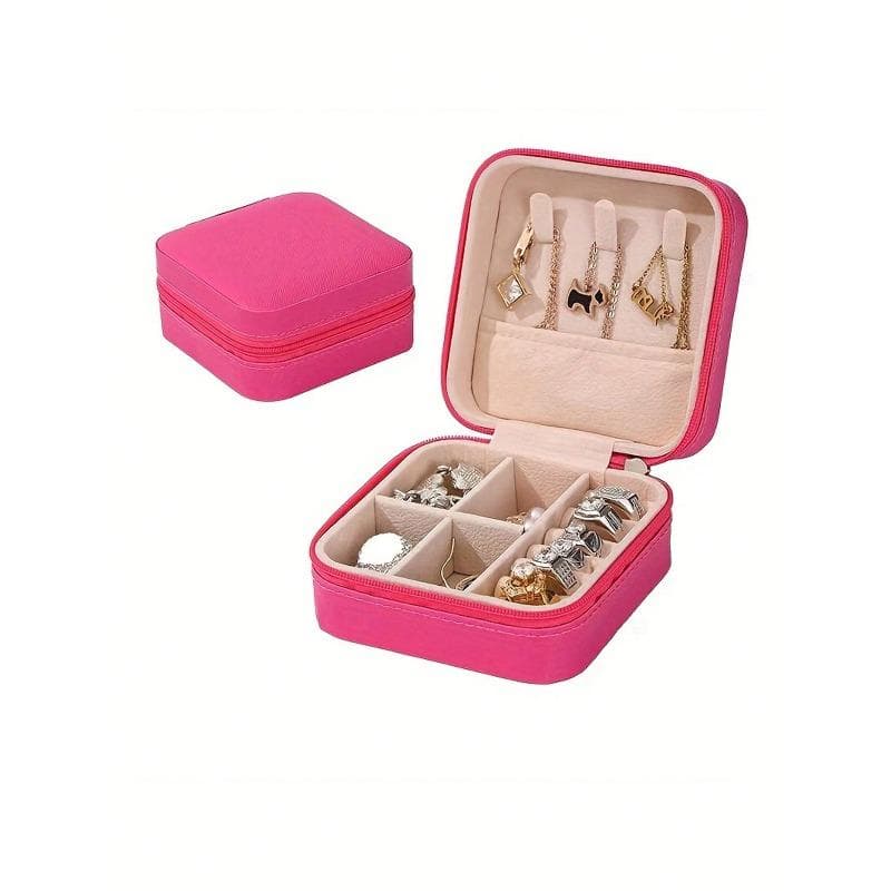 Large Capacity Jewelry Box, Jewelry Storage Box, Portable Jewelry Box, Detachable Jewelry Box Rose Red S multicolour