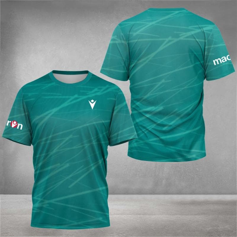 2025 New Stripe Printed Tennis Sports T-Shirt Men's Lightweight Sportswear Basketball Short Sleeve 4XL