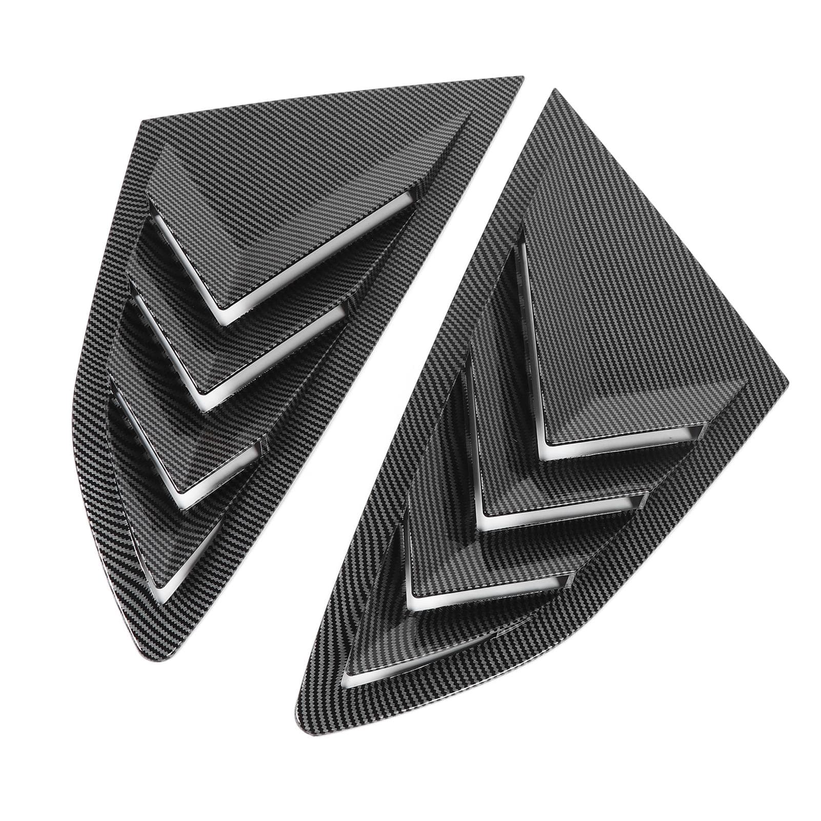 Pair of Rear Side Window Louver Cover Left Right Rear Window Air Vent Scoop Shades Cover for S5 F5