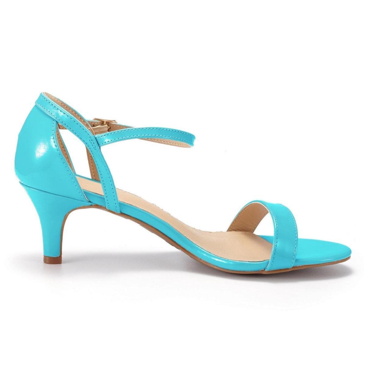 Patent Summer Sexy Party Low Heels Sandal Women Pumps Shoes Wedding High Heels Women Shoes Pumps shoe 41 sky blue