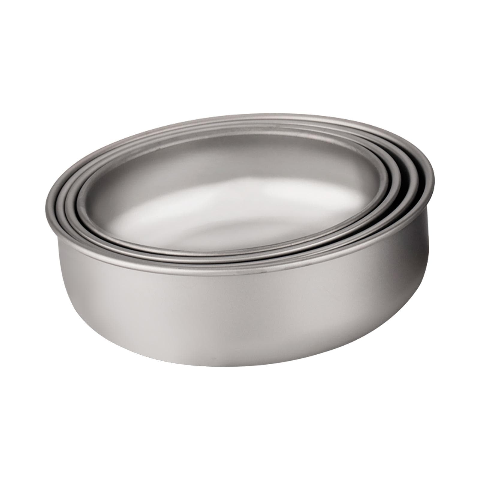 4pcs Lightweight Stackable Bowl Portable Single Layer Dinner Fruit Bowl Food Container for Outdoor 4pcs S