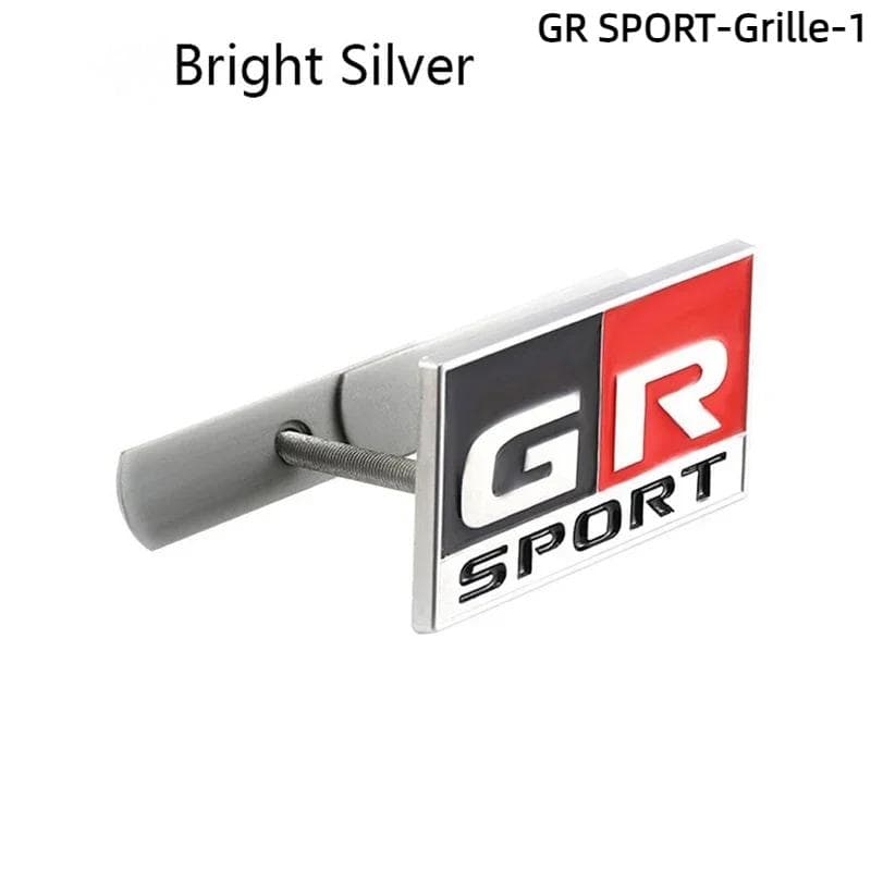 3D Metal GR Sport Logo Car Sticker Labeling Emblem Badge Decals Accessories GR SPORT-Grille-1