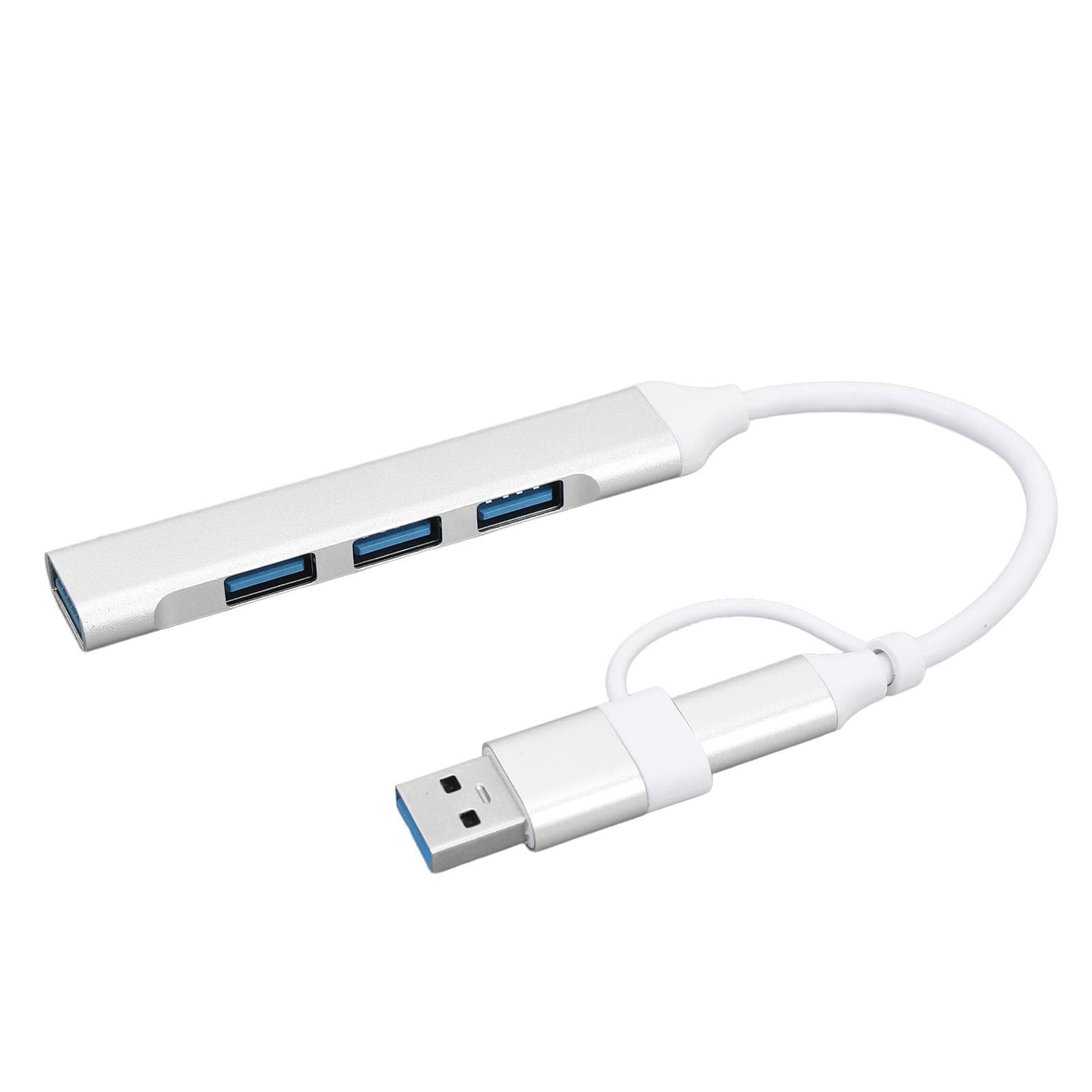 USB C Hub Multiport Adapter Type C and USB to 4xUSB Hub for Laptop Keyboard Mouse USB Drive