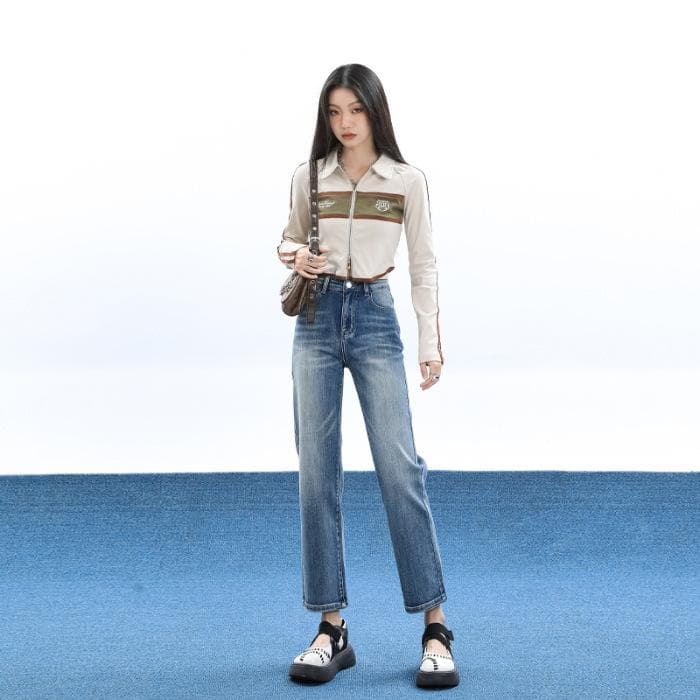 High-waisted Straight-leg Pants for Women Loose American Retro Pants for High-waisted Slimming Nine-point Cigarette Pants 2XL