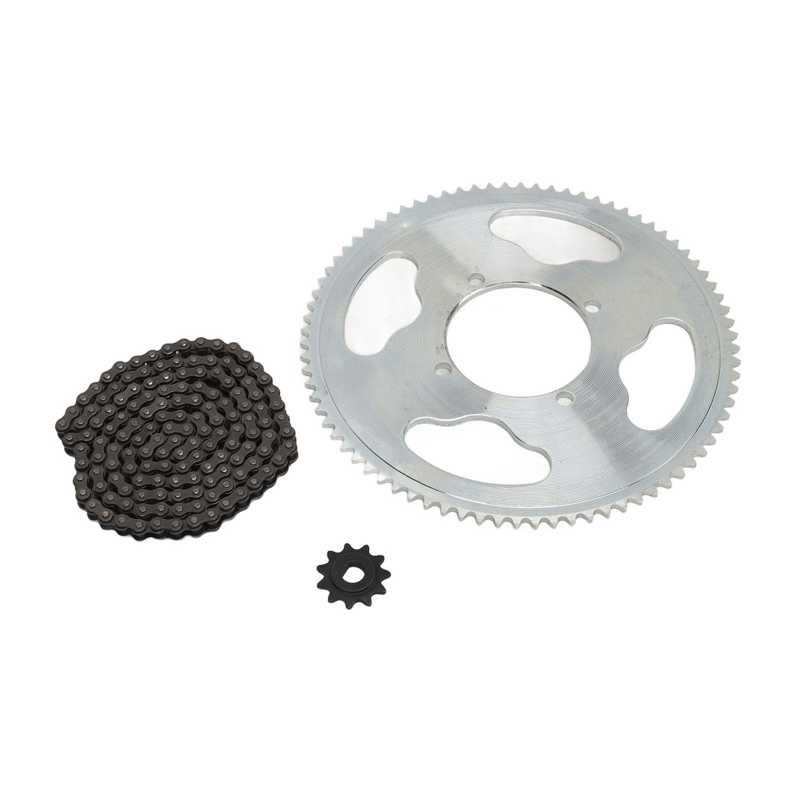 Sprocket Chain Set 8D 11T Gear Sprocket 25H 80T Chain Wheel Sprocket 25H 146 Link Drive Chain for