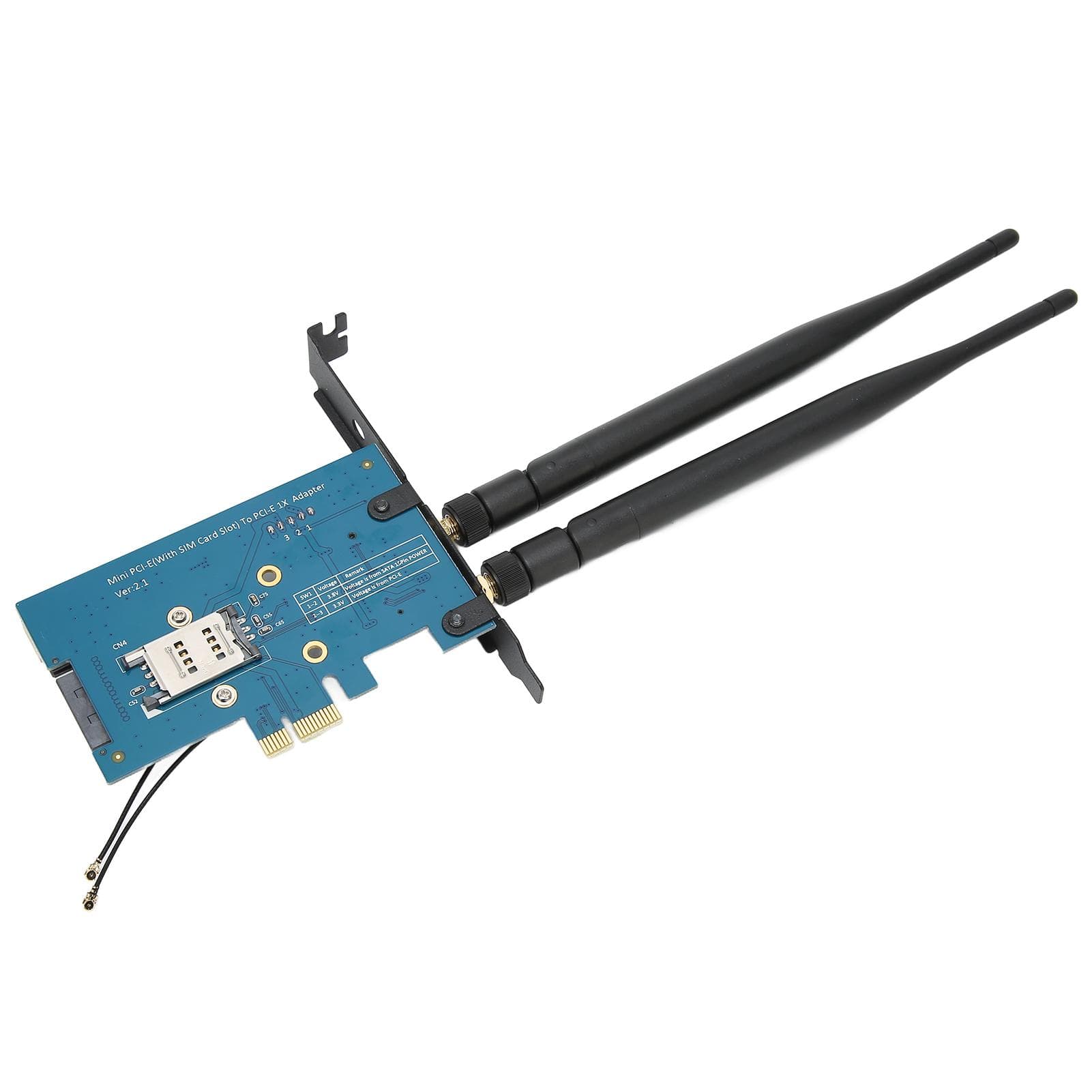 Mini PCIE Adapter Multi System Compatibility 4Pin Power Interface Small Volume PCIE Adapter