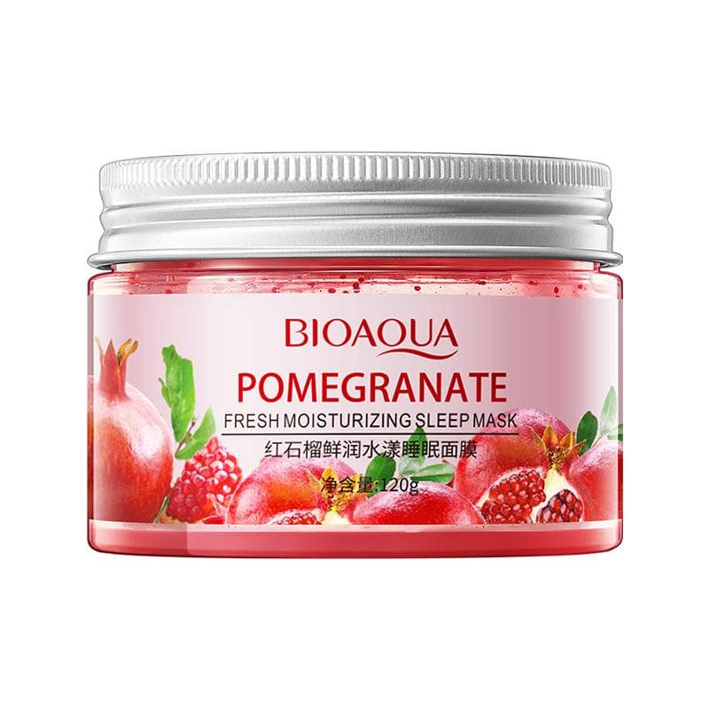 Sleeping Face Mask Cream 120g No Wash Pomegranate Kiwif Fruit Snail Soothing Gel Night Cream pink