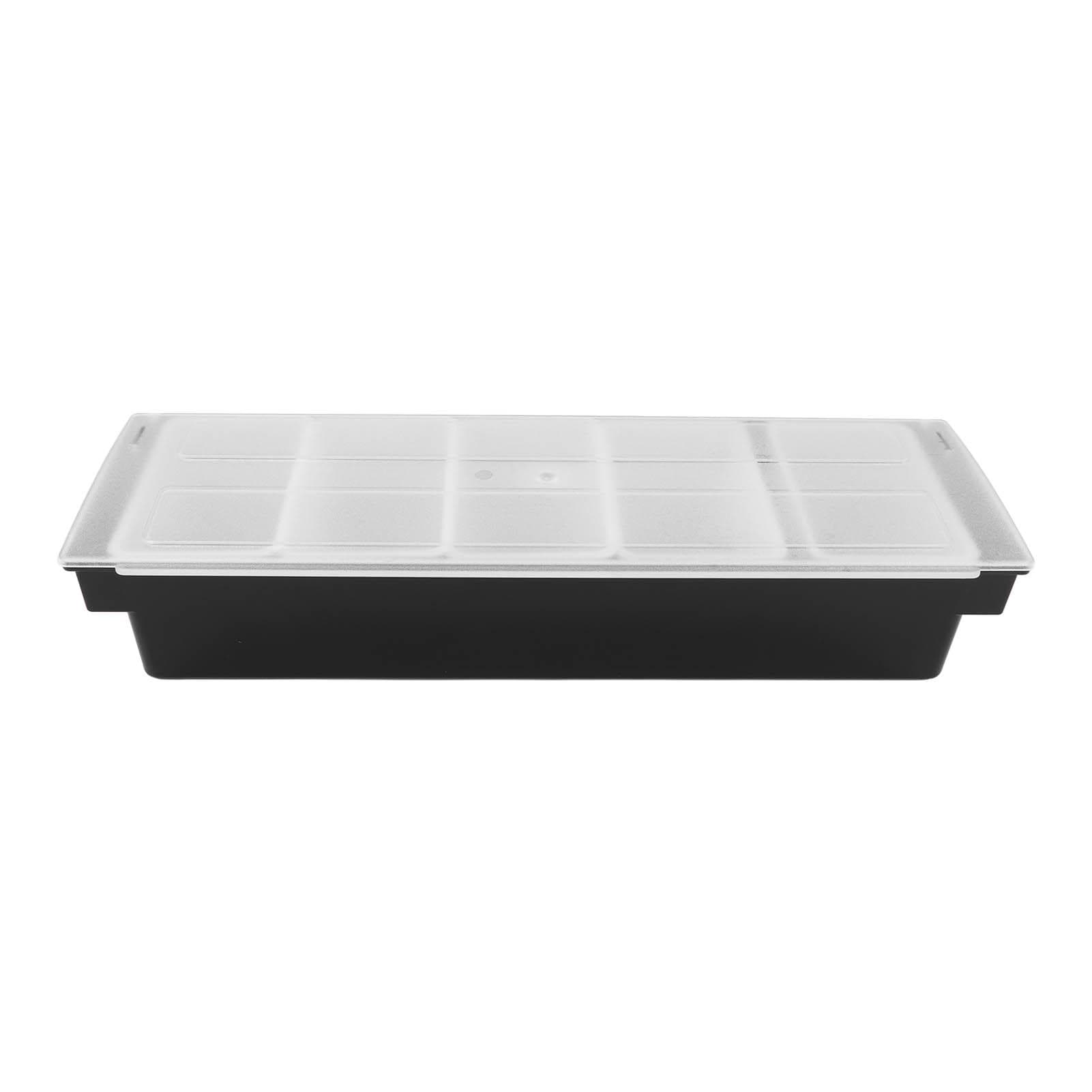 Kitchen Seasoning Box with Cover Multi Grids Spice Box for Home Salt Sugar Nut Candy Dried Fruit 5 Grids