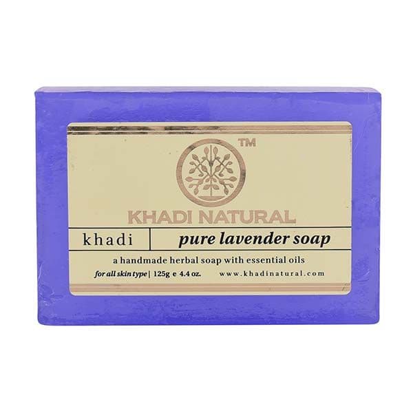 Natural handmade soap with Lavender: for problem skin (125 g), Pure Lavender Soap Handmade, Khadi Natural 6.875