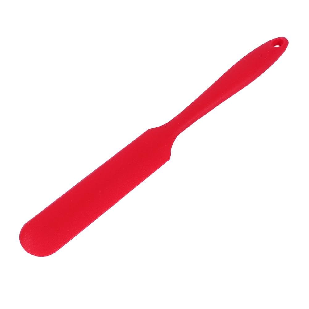 Cake Cream Butter Spatula Mixing Batter Scraper Brush Silicone Baking Cook Tool Red red