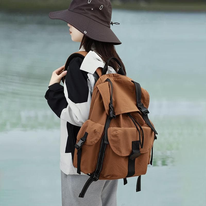 Schoolbag Backpack Male Fashion Backpack Female Junior High School Travel High School Travel Mountaineering Bag