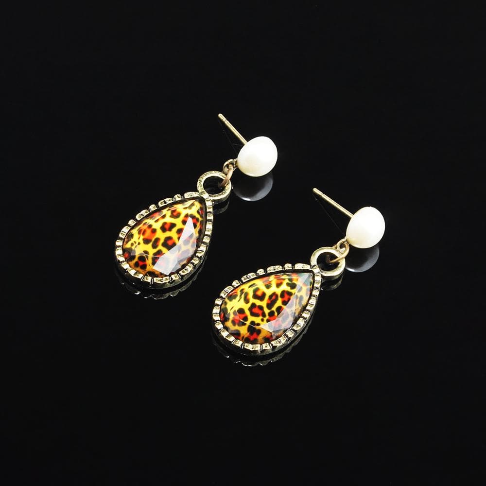 New Korean Heart Drop Earrings Women Fashion Vintage Geometric Acrylic Dangle Hanging Jewelry Ear Studs