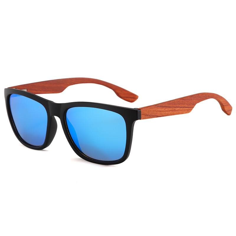 Brand Classic Wooden Square Sunglasses Vintage Fashion UV400 Protection for Women Men Retro Outdoor Driving