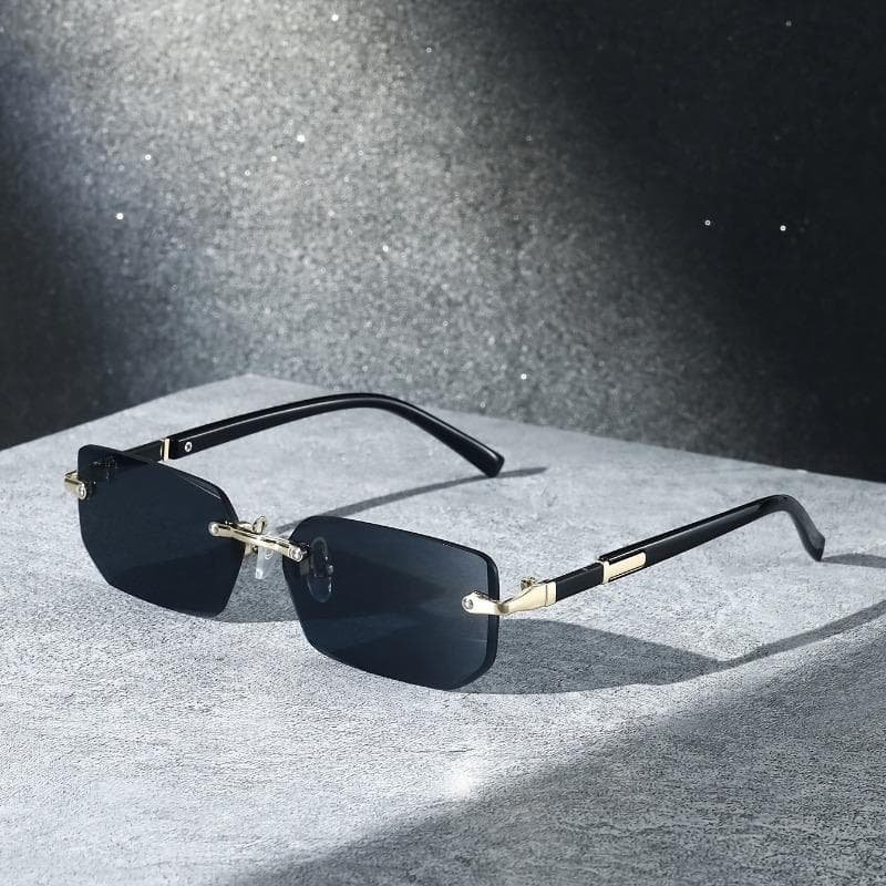 Fashionable Retro Square Unisex Sunglasses UV Protection Street Style Slimming Design for Men Women