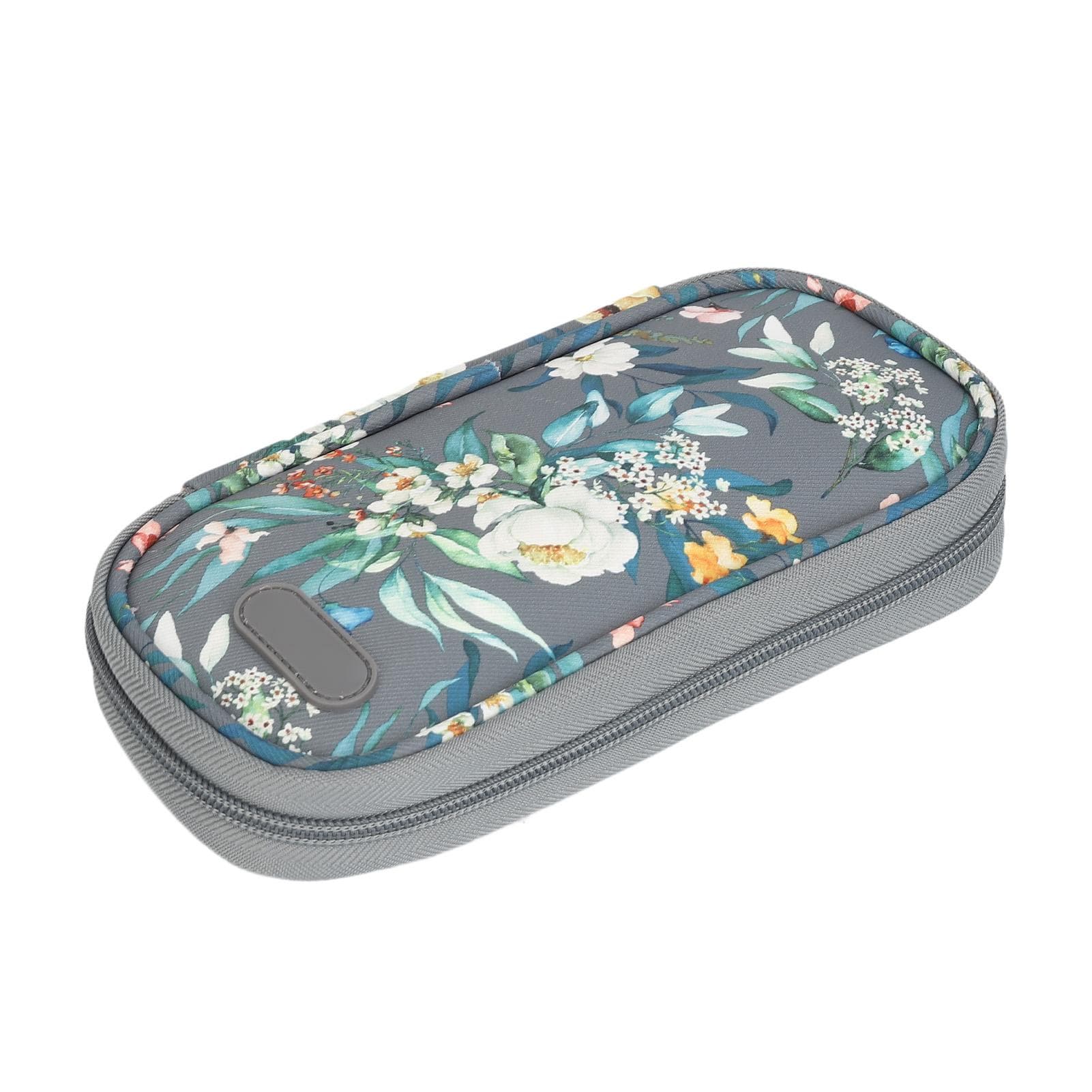 Insulin Cooler Case Portable Insulin Pen Cooling Bag Diabetes Supply Carrying Case for Travel Blue gray