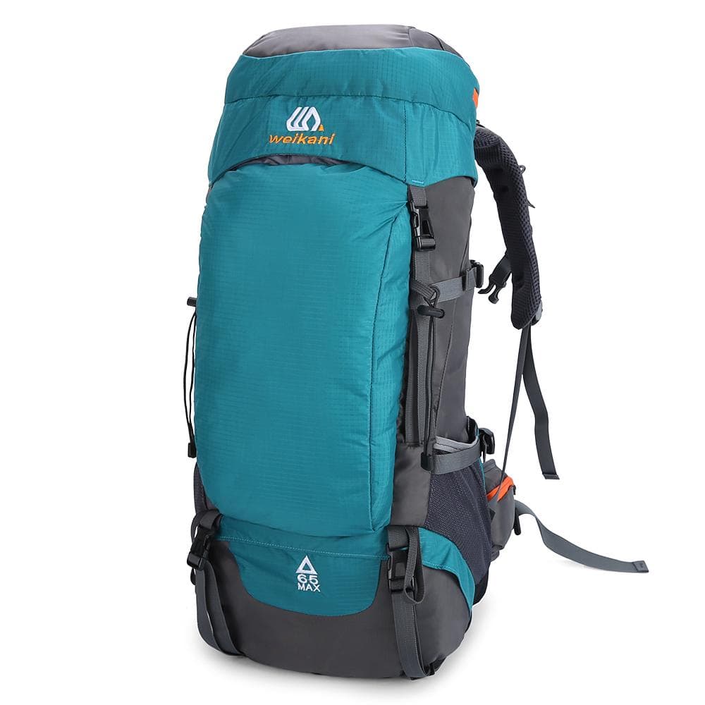 65L Hiking Backpack Waterproof Outdoor Sport Travel Daypack for Men Women Camping Trekking Touring light blue