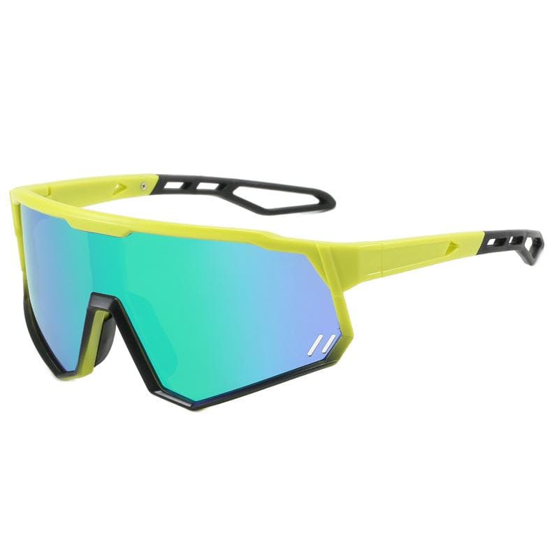 Trendy Cycling Glasses with Integrated Windsinks Fashionable Outdoor Sports Sunglasses Colorful 9965P
