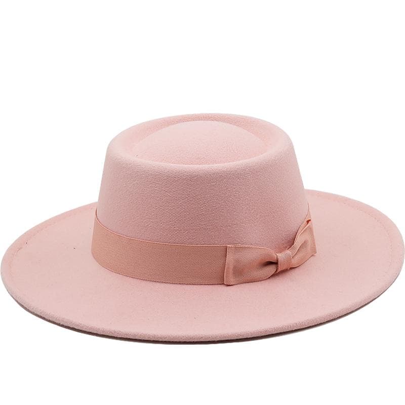 New 8.5CM Wide Brim Fedora Hat Jazz Hat Women Men Classic Felted Hat Panama Solid British Fascinator Women's Felt Hat 56-58CM adjustable
