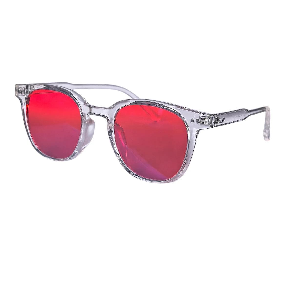 SHINU Red Lens Glasses for Women Blue Light Blocking Sleep Better Gaming Eyewear Orange Lens Long Screen Time