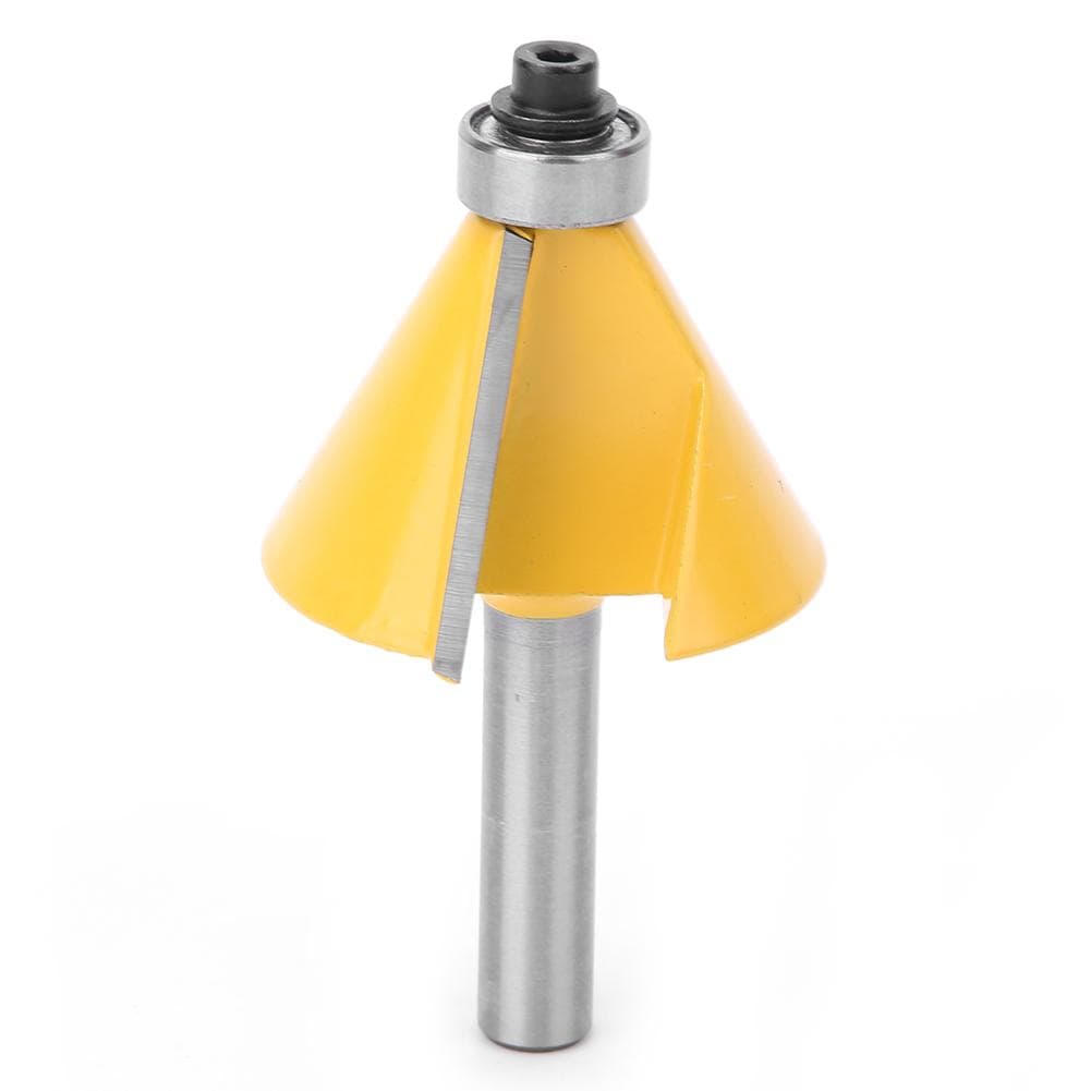 8mm Shank Chamfer Bevel Edging Router Bit with Bearing Woodworking Milling Cutter30 degrees