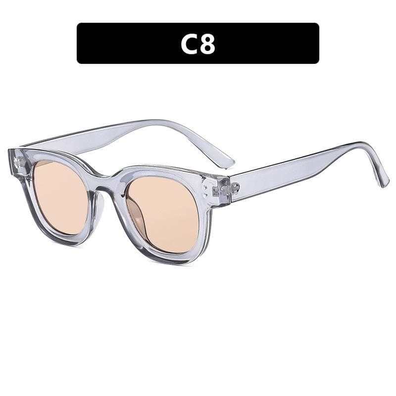 Vintage Oval Sunglasses Women UV400 Protection Fashion Trendy Designer Shades Female Sun Glasses Stylish Eyewear 1PC