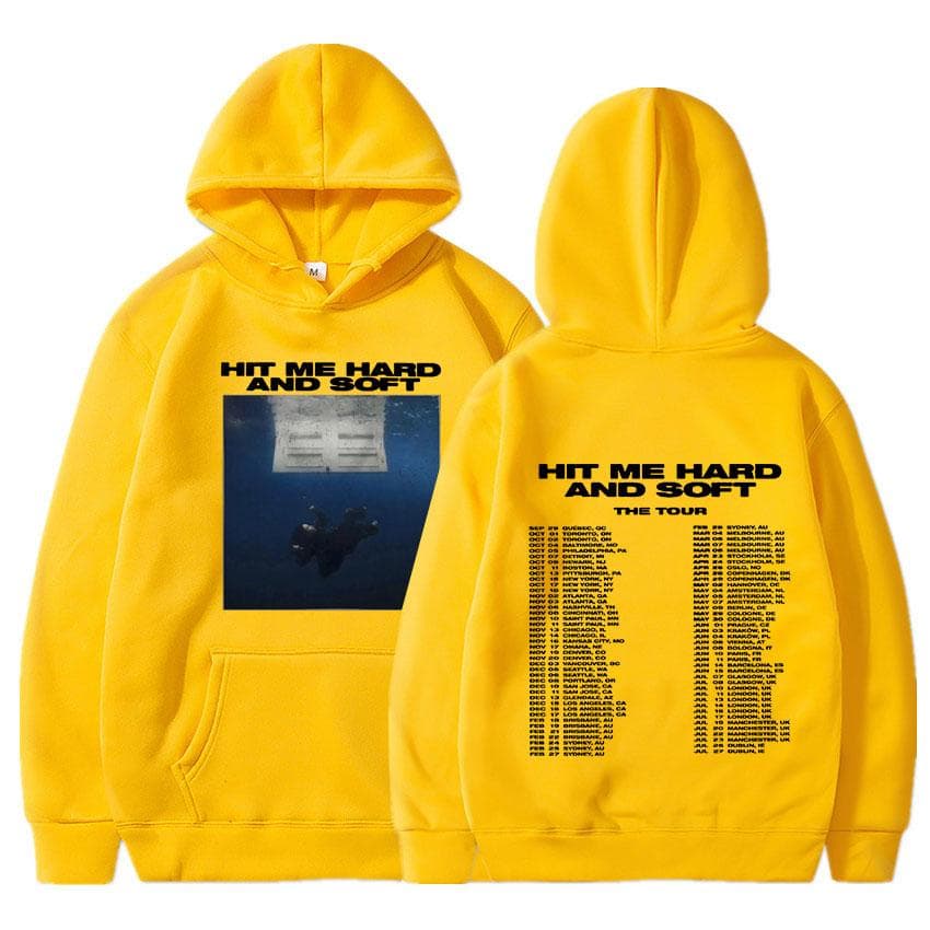 Hit Me Hard And Soft Tour Hoodies Autumn Winter Men Women Long Sleeve Sweatshirts Harajuku Comfortable Pullovers L