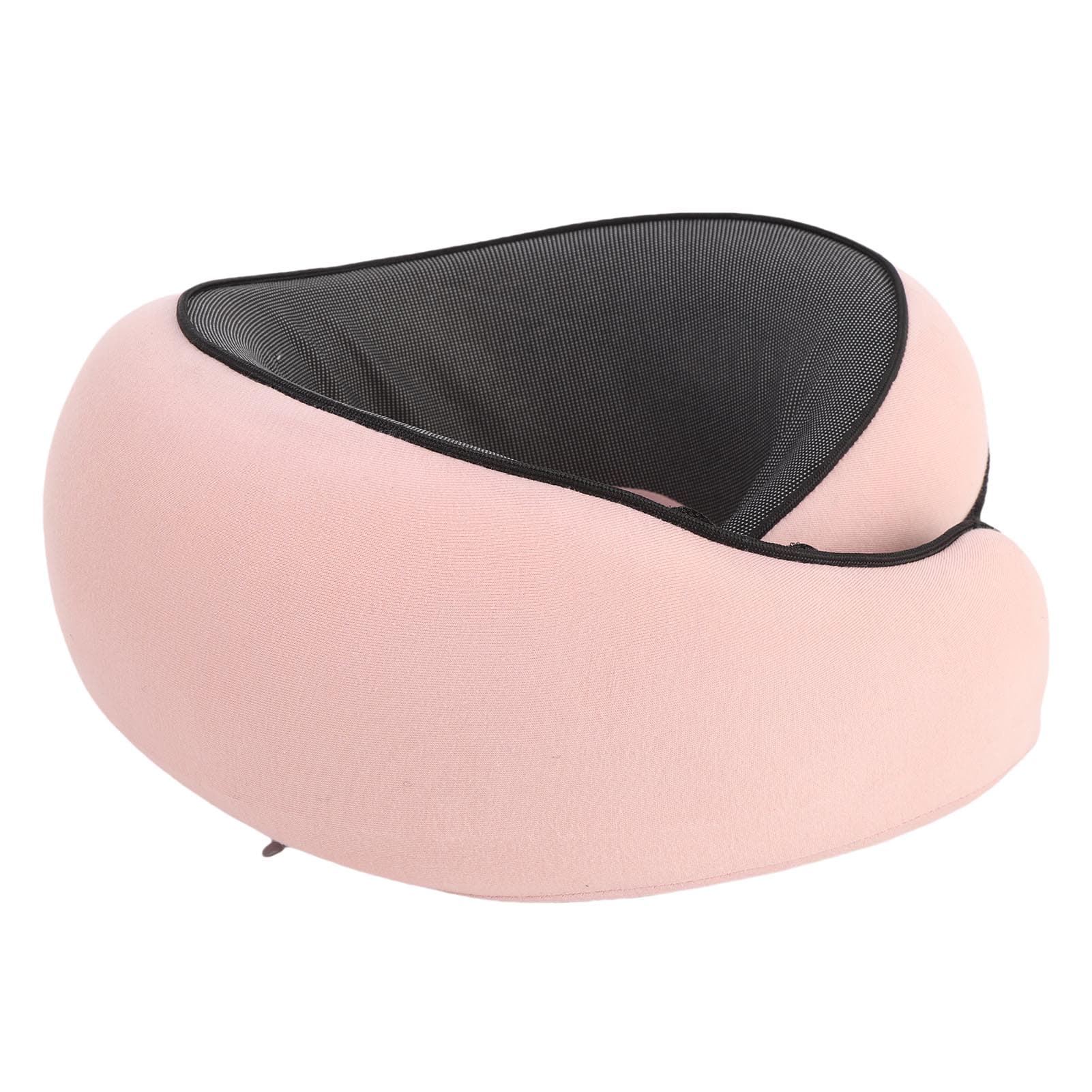 Memory Foam Travel Neck Pillow U Shaped Portable Neck Support Pillow with Adjustable Hook and Loop