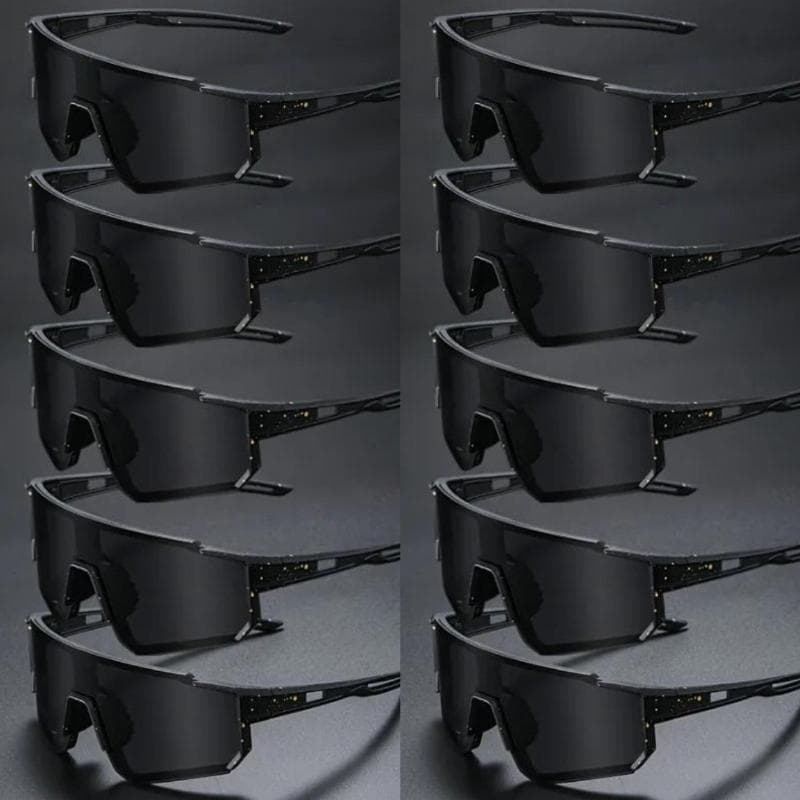 10PCS Cycling Sports Sunglasses UV Protection Mountain Riding Dazzling Glasses