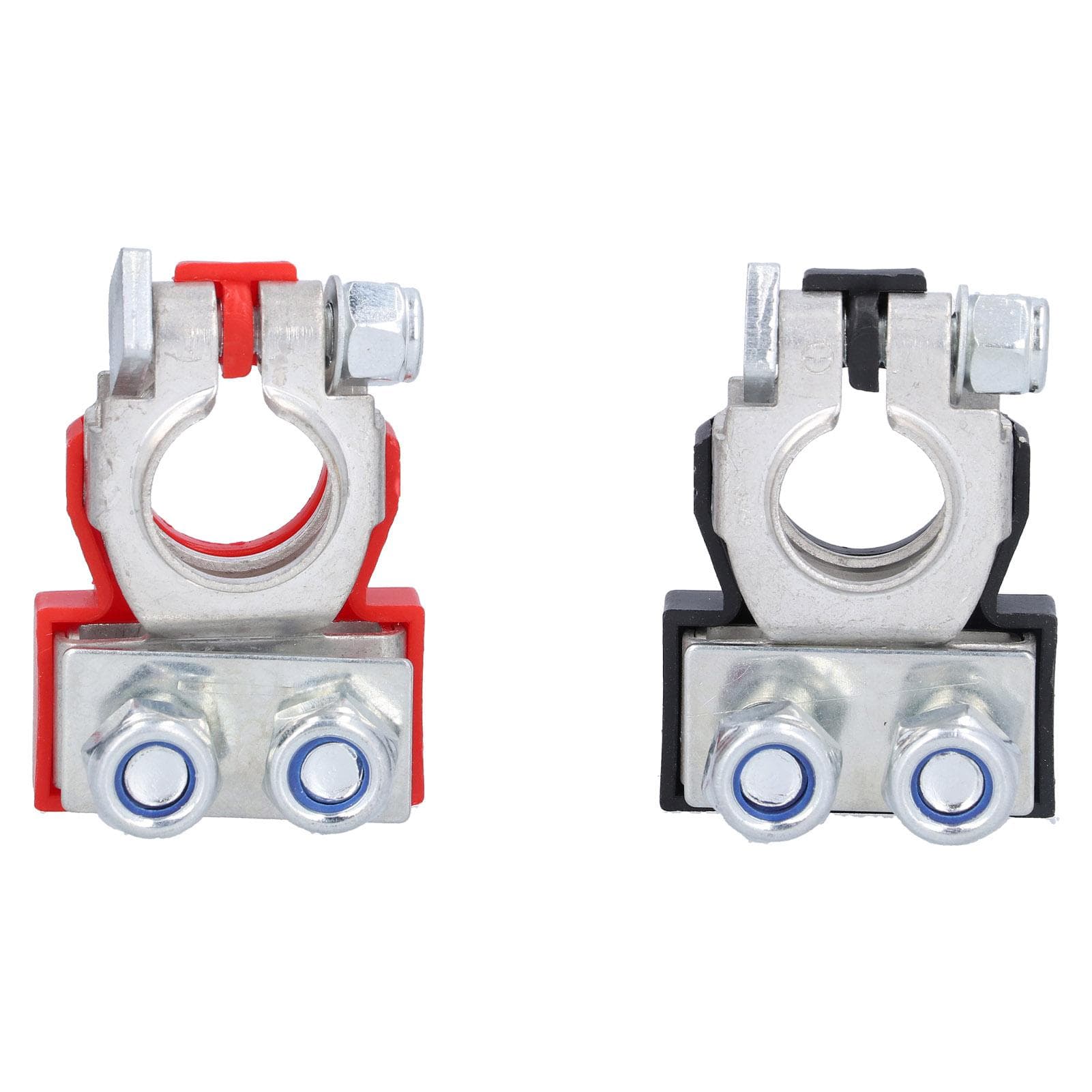 Pair of Battery Terminal Clamps Pure Copper Positive Negative Pole Connectors Good Conductivity