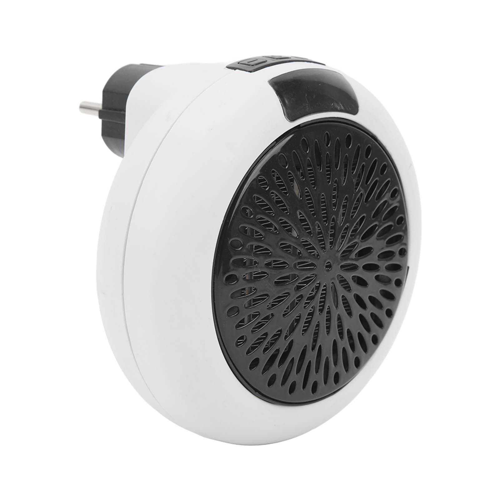 Wall Outlet Electric Heater PTC Heating Portable Space Heater with LED Display 900W White