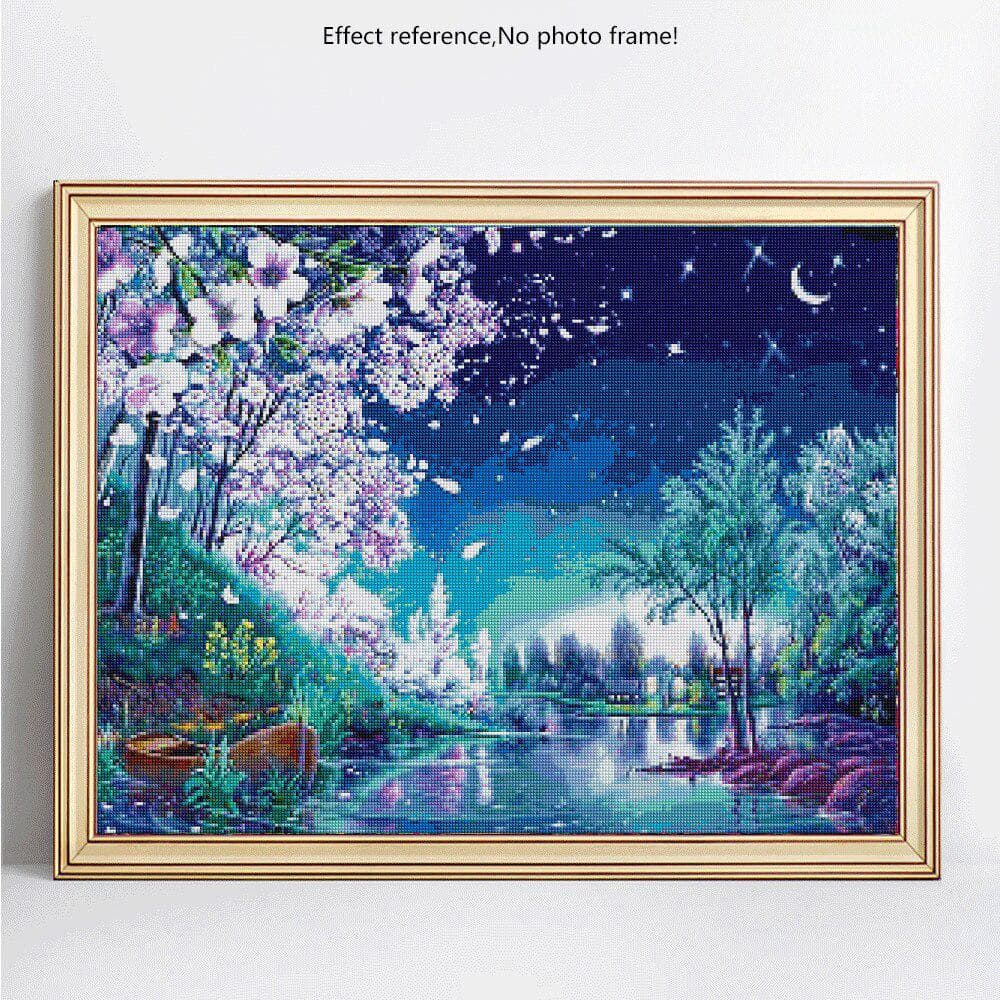 Full Round Diamond Mosaic Scenery 5D Diy Diamond Painting Diamond Embroidery Sale Picture 20X30