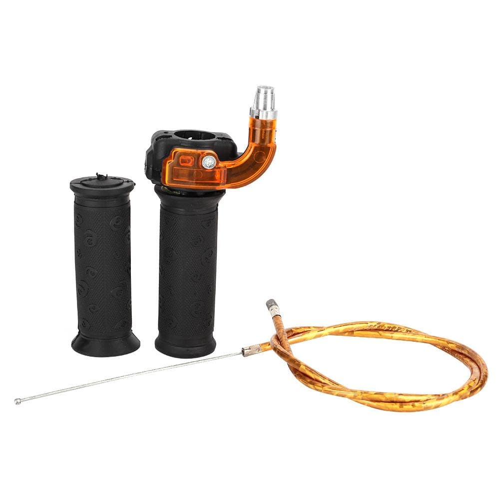 0.9in Restrictable Twist Throttle 3 Stage Grip Cable Set Fit for 47cc 49cc Mini Moto Bike Dirt