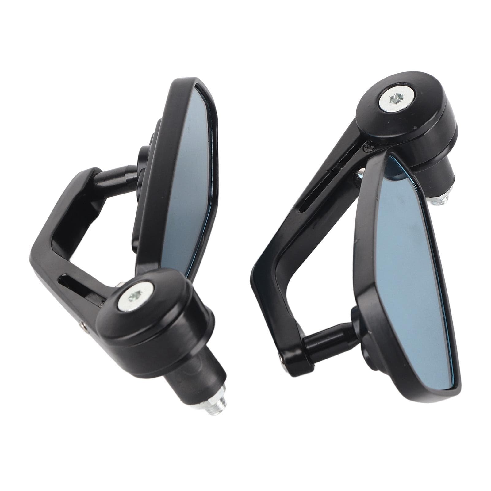 2Pcs Motorcycle Rearview Mirror Clear Wide View Aluminium Alloy Handlebar Wing Mirror for Motorbike