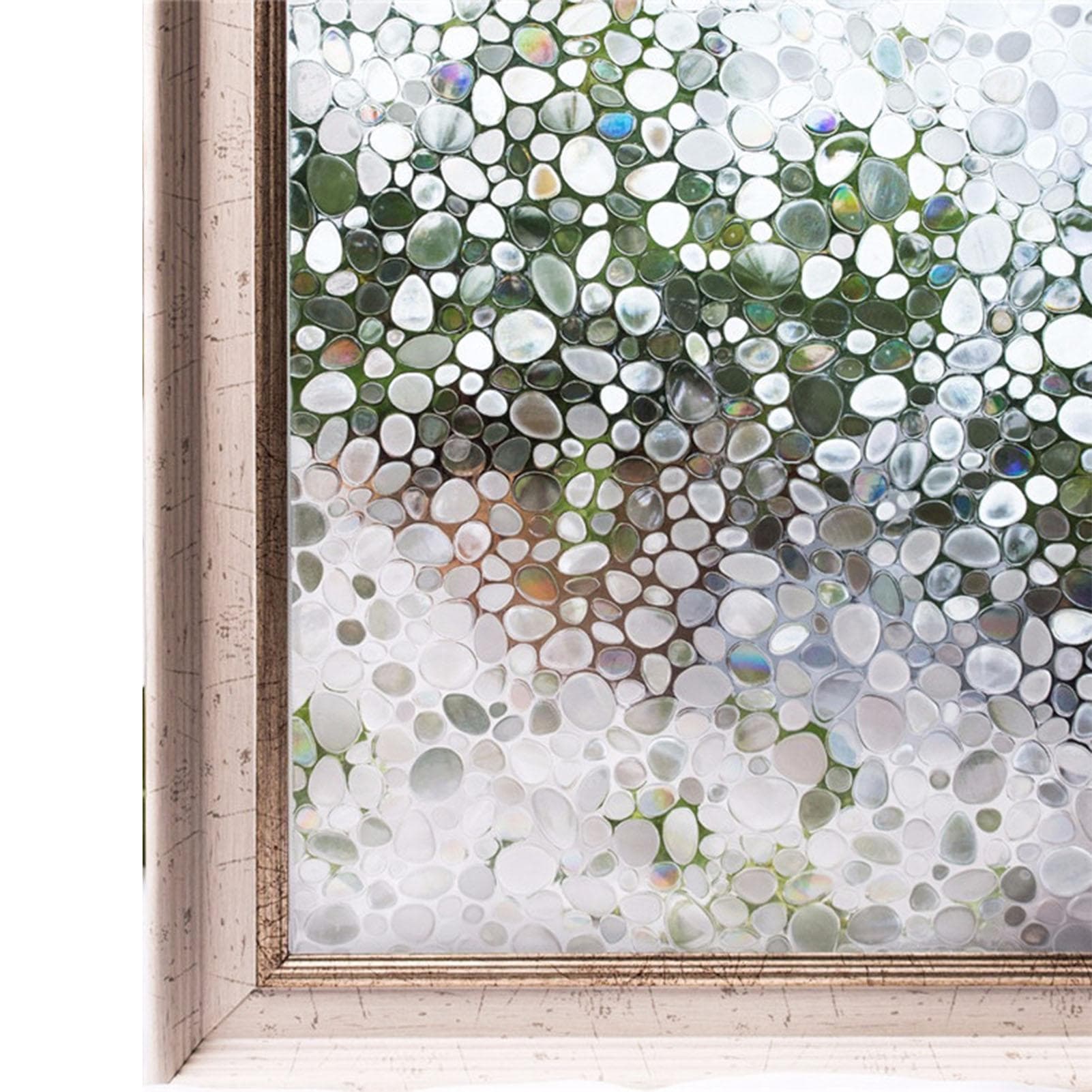 45x200cm Decorative Window Privacy Film 3D Color Light Transparent Window Sticker for House Office