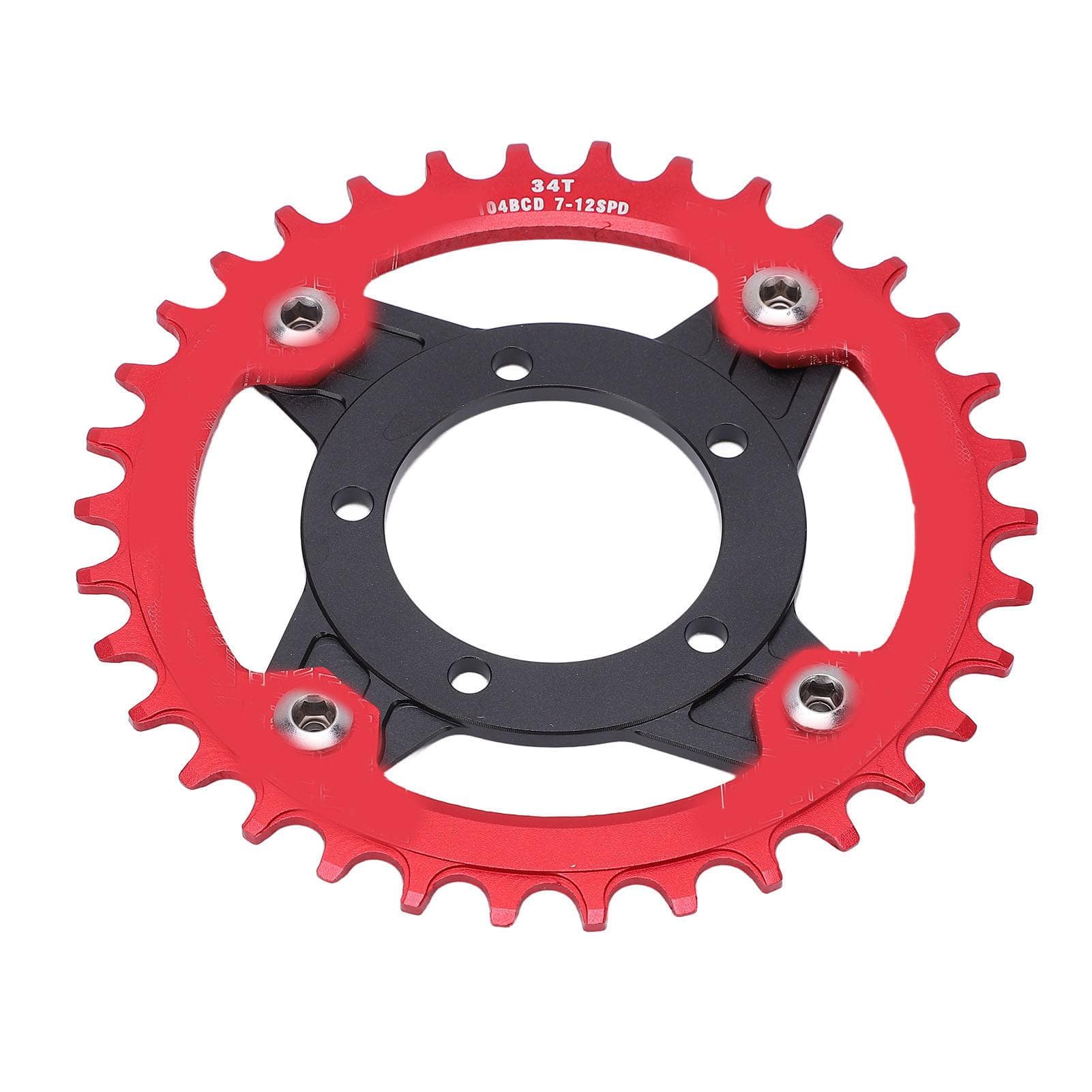 104BCD Sprocket Adapter 34T Positive Negative Tooth Plate with Conversion Base Set for Bafang Mid